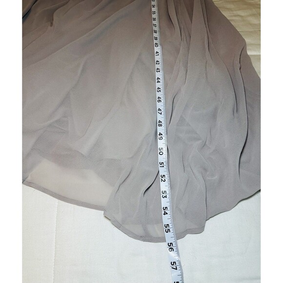SHOW ME YOUR MUMU Faith Maxi Dress Dove Gray Chiffon‎ SIZE MEDIUM NWT - Picture 6 of 9
